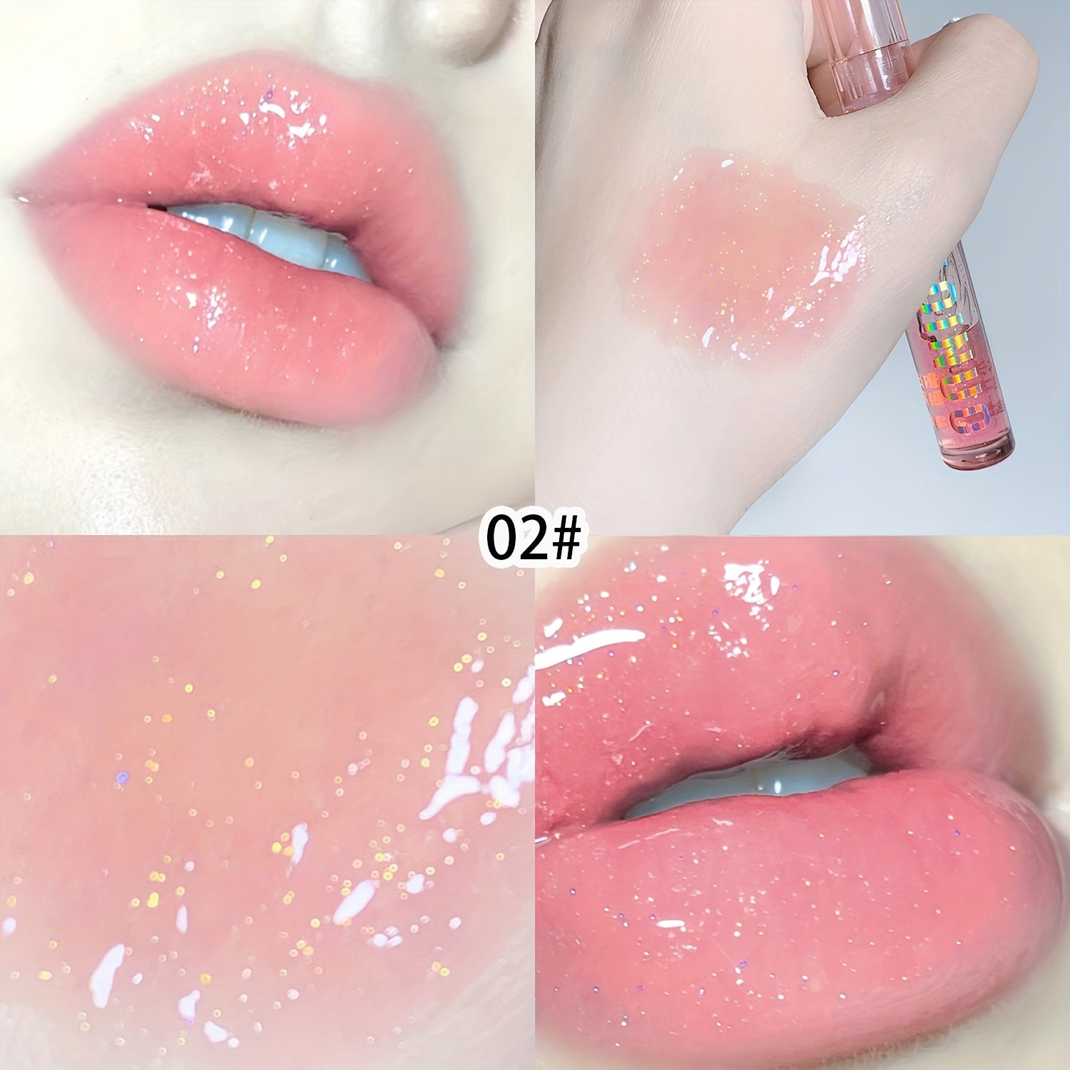 4pcs Plumping Lip Gloss Set - Hydrating & Nourishing Jelly Shine, Non-Sticky Glass Finish, Perfect Valentine's Gift for Her, Lip Gloss, Moisturizing, Shiny, Valentine's Day Gift