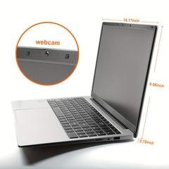 Newest 15.6 FHD Student Laptop Computer, Person PC Work Notebook Computers For College Students, Intel Celeron Dual Core Processor Up To 2.60GHz, 8GB RAM, 256GB SSD, Webcam, Slim Portable Laptops, 15.6 Inch Full HD IPS Displa