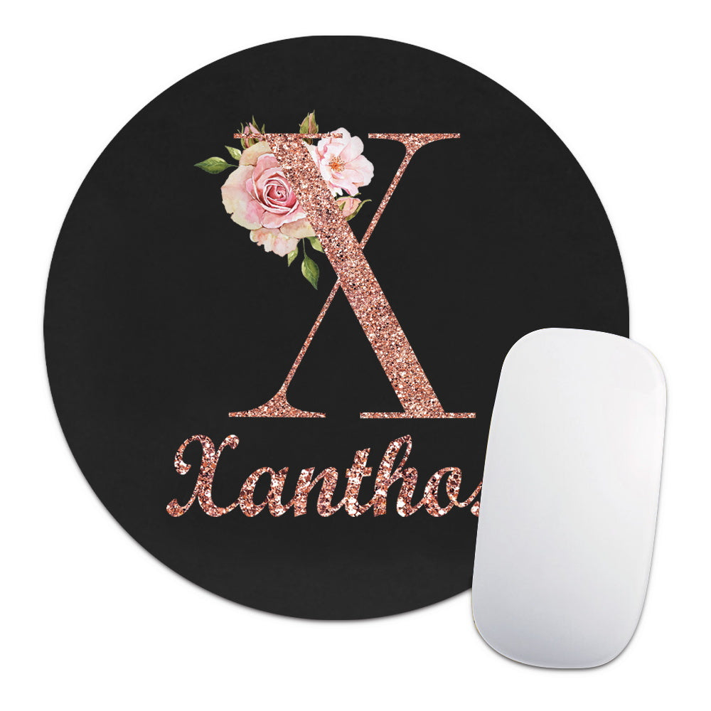 Personalized Customized Name Faux Leather Mouse Pad Durable Laptop Gaming Mousepad Customized Products Multifunctional Notebook Computer Game Mouse Pad Wear-resistant High-Grade Desk Mat PC Mouse Pad Personal Tailor