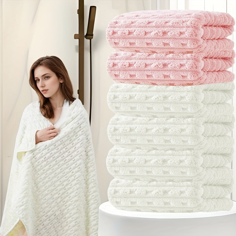 Oversized Striped Bath Towel 6pcs, Absorbent And Quick Drying Towel Bath Towel, High Quality Adult Bath Towel, Oversized to Wrap The Body, Suitable for Spa, Hotel, Home, Gift Giving, Spa Towel, Home Bath Towel, Contemporary D