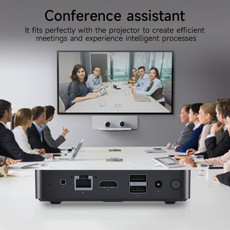 Mini PC CPU J3710 8GB RAM 128GB EMMC Mini Gaming Computer - Windows Home/Business Mini Desktop, Mini pc cheap, for Home Office Printers Digital Signage IoT Terminal Educational Mini Gaming Computer, mini desktop computer