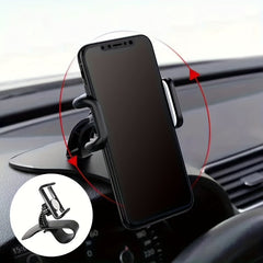 [1pc Universal Phone Holder Mount] dolwao 1pc Universal Car Phone Holder Mount Clip Dashboard Easy Installation Non-Slip Stand for iPhone, for Xiaomi, Oppo, for VIVO, for SamSung, OnePlus - Durable ABS Material, No Battery Re