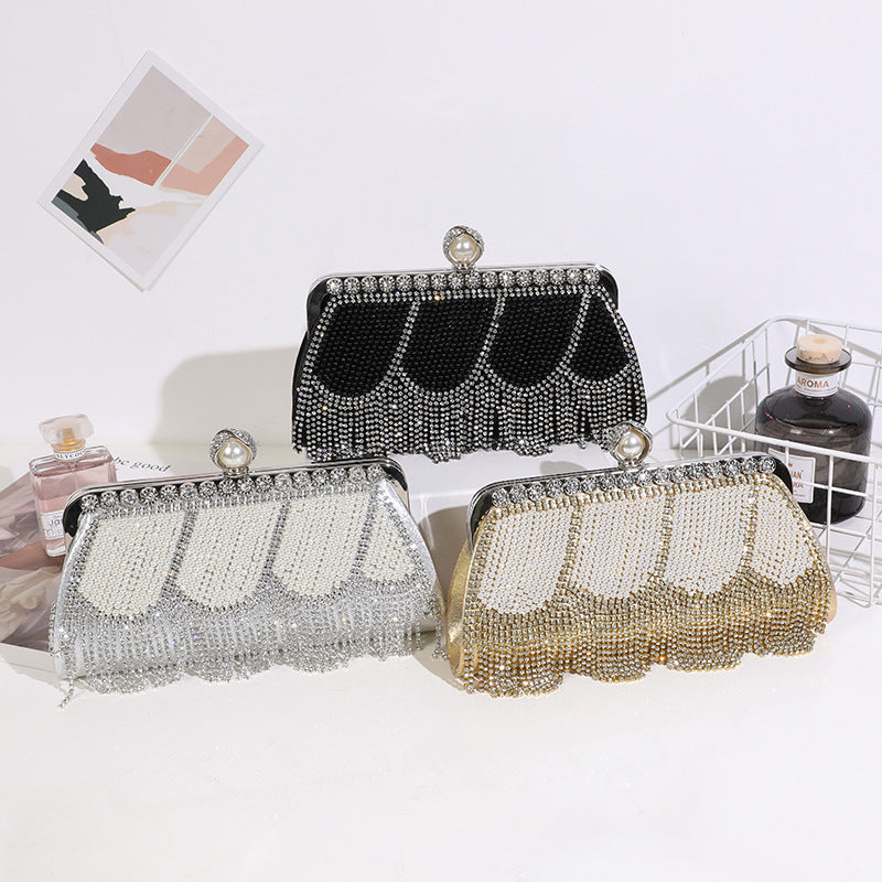 Heavy Industry Tassel Dinner Clutch Chinese Style