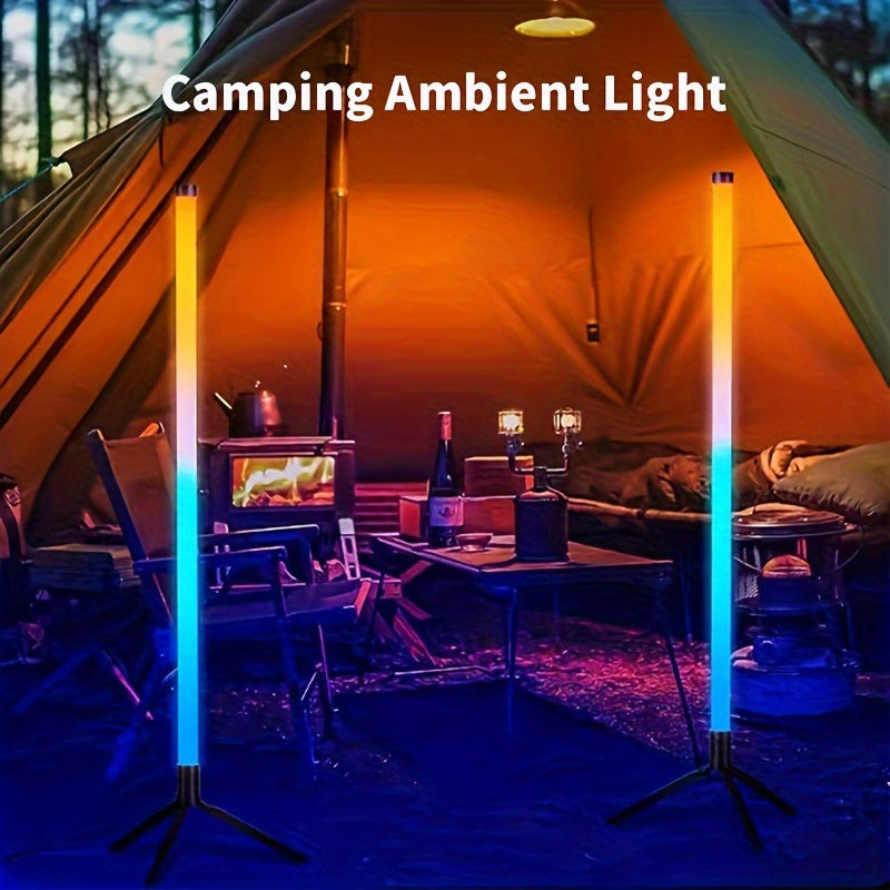 [Smart RGB Floor Lamp] Wireless APP Dimming RGB Floor Lamp, Smart RGB LED Corner Floor Lamp, Simple Living Room Decorative Lamp With Remote Control + USB Cable