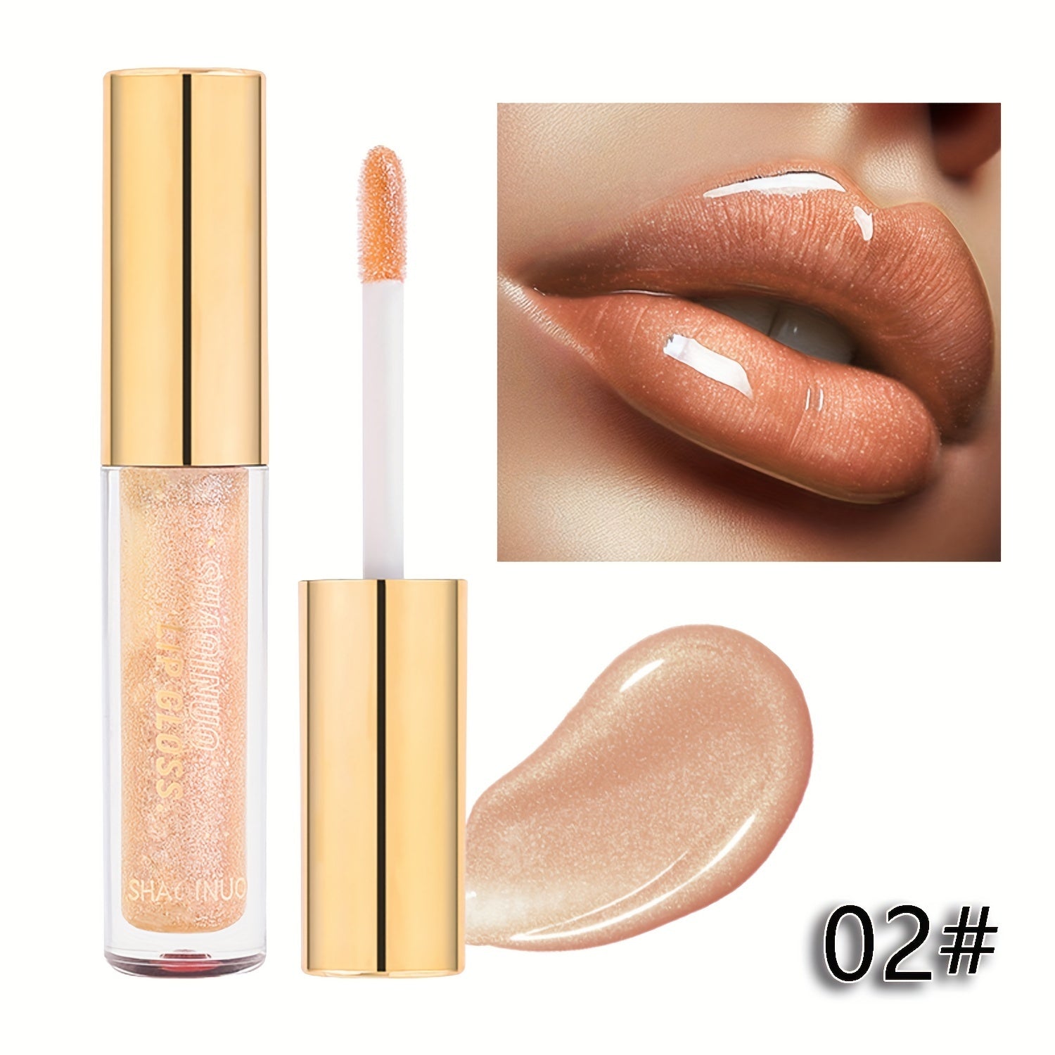 Shimmering Berry-Shade Lip Gloss - Moisturizing & Nourishing, Anti-Crack for All Skin Types, Perfect for Fall/Winter