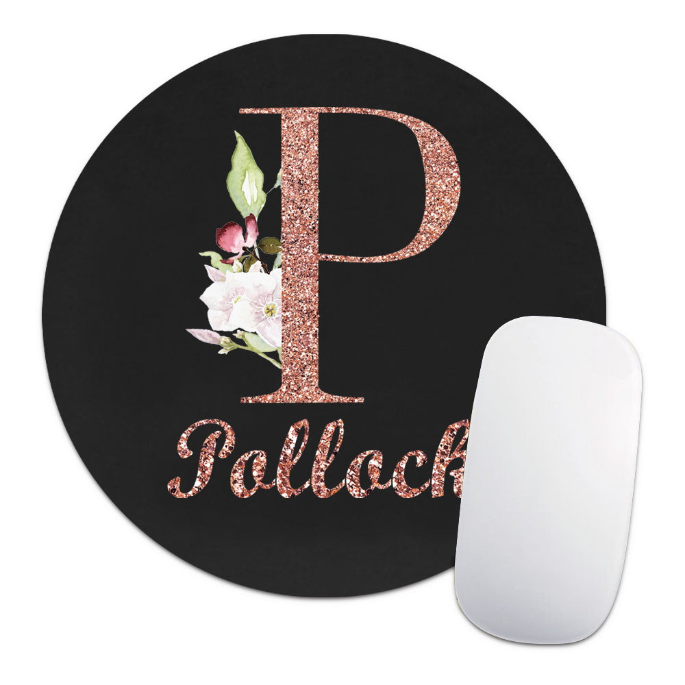 Personalized Customized Name Faux Leather Mouse Pad Durable Laptop Gaming Mousepad Customized Products Multifunctional Notebook Computer Game Mouse Pad Wear-resistant High-Grade Desk Mat PC Mouse Pad Personal Tailor