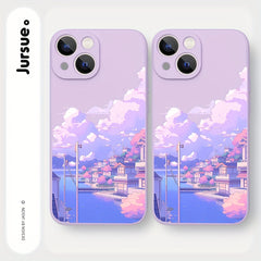 iPhone 15 14 13 12 11 Pro Max SE 2020 X XR XS 8 7 Plus Premium Shockproof Soft Phone Case - Air Cushion Protection, TPU Material, Vibrant Candy Colors, Cute Design - Durable and Fun Accessory