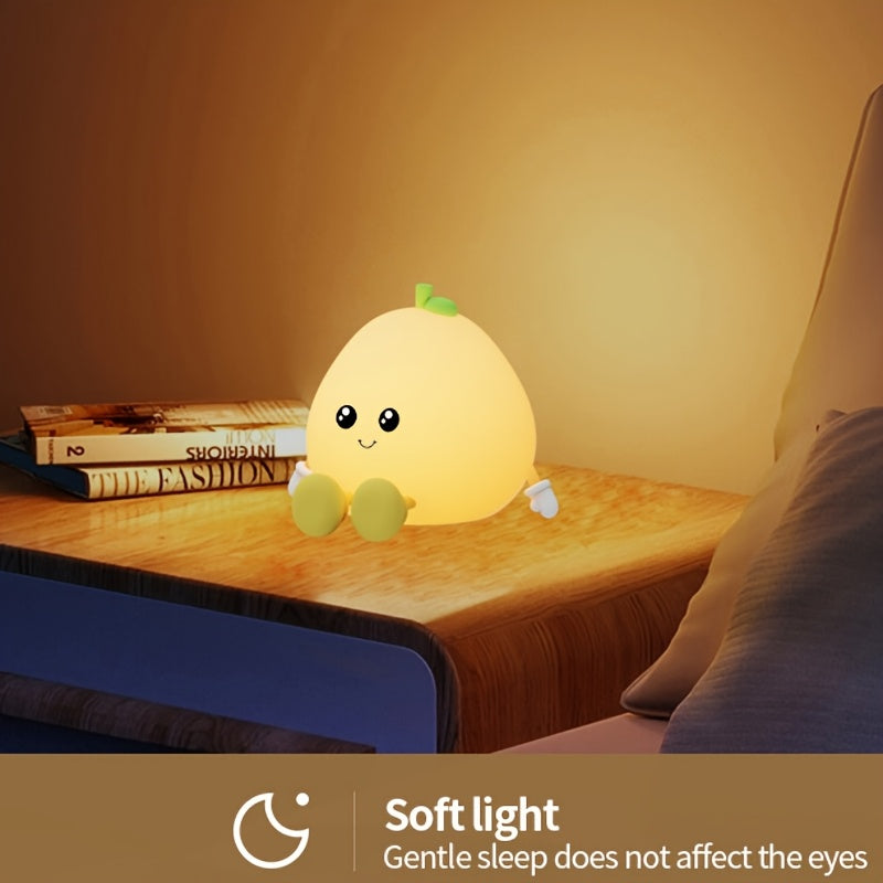 New pomelo Silicone Night Light, Colorful Color Change, Can Be Used as a Phone Holder, Unique and Warm Home Gift, Valentine's Day, Birthday Gift