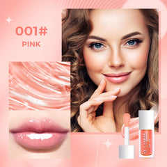 5 Shades Hydrating Lip Glow Oil Lip Gloss, Moisturizing Transparent Liquid Lip Balm, Natural Lip Enhancer, Make Lips Fuller And Moisturized Valentine's Day Gifts For Music Festival
