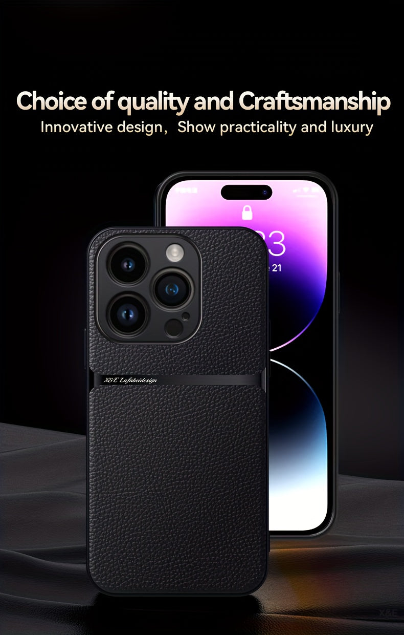 New Arrival Luxury Magnetic Soft Phone Case for iPhone 15 Pro Max Plus, 14 Pro Max Plus, 11, 13, 12 Pro Max - Shockproof, Lens Protection, Artificial Leather Back Cover - Durable, Stylish, and Protective Accessory