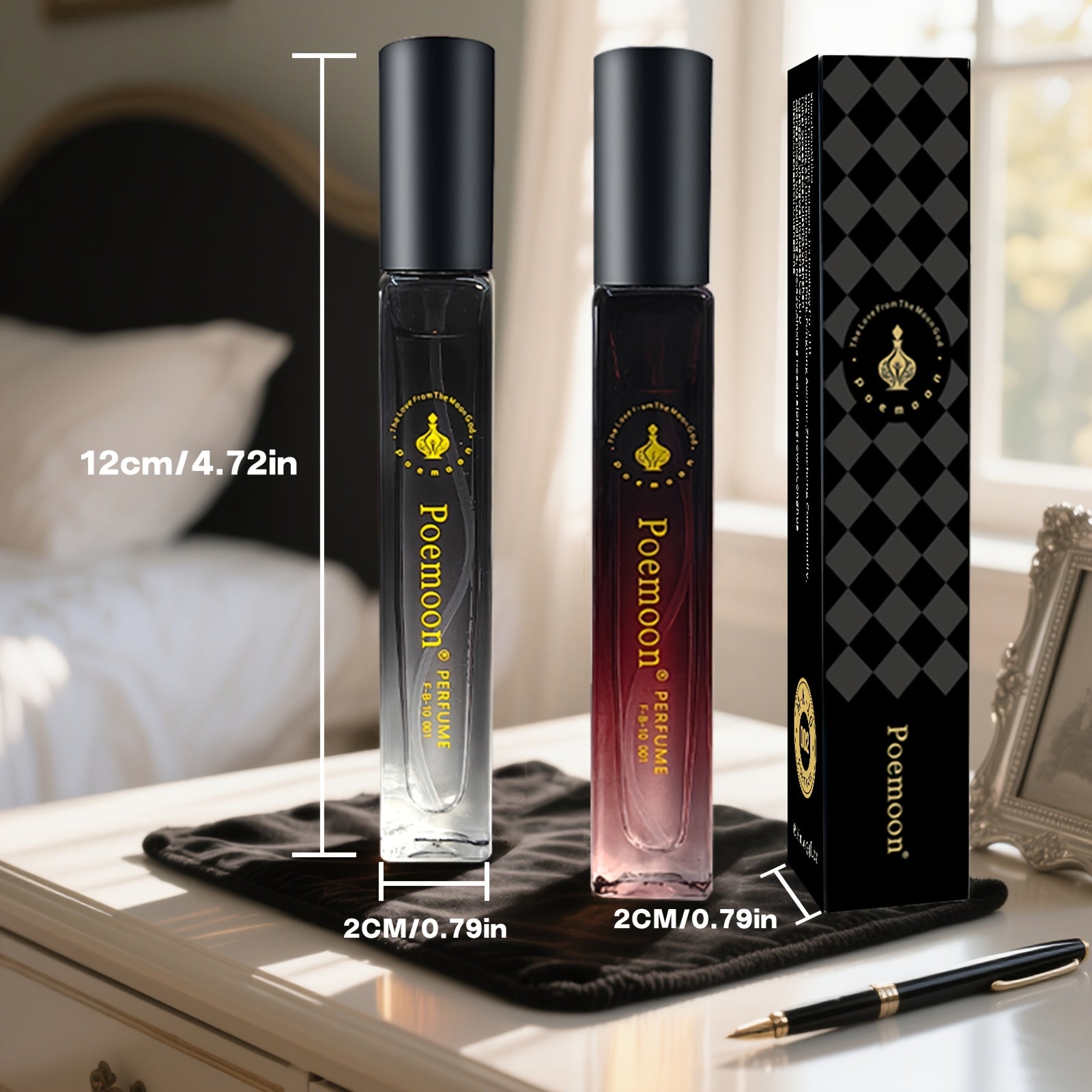 Men's Perfume - Long-Lasting Sexy Cologne, Alcohol-Free & Formaldehyde-Free Formula, Sexy Allure Scent for Dating, Business, Parties - Ideal Birthday/Holiday Gift for Him in Elegant Dark Grey/Red Gradient Bottle, Business Col