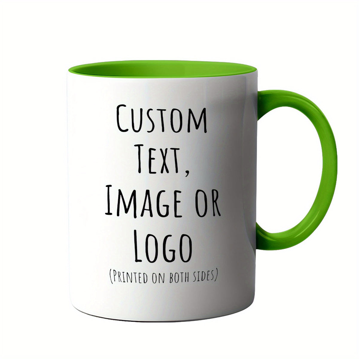 1 Custom Mug 11oz - Personalized coffee mug with custom photo, text and logo - 100% food safe, dishwasher and microwave safe - Perfect gift for Christmas, Mother's Day, Father's Day, couples, men and women - Unique and though