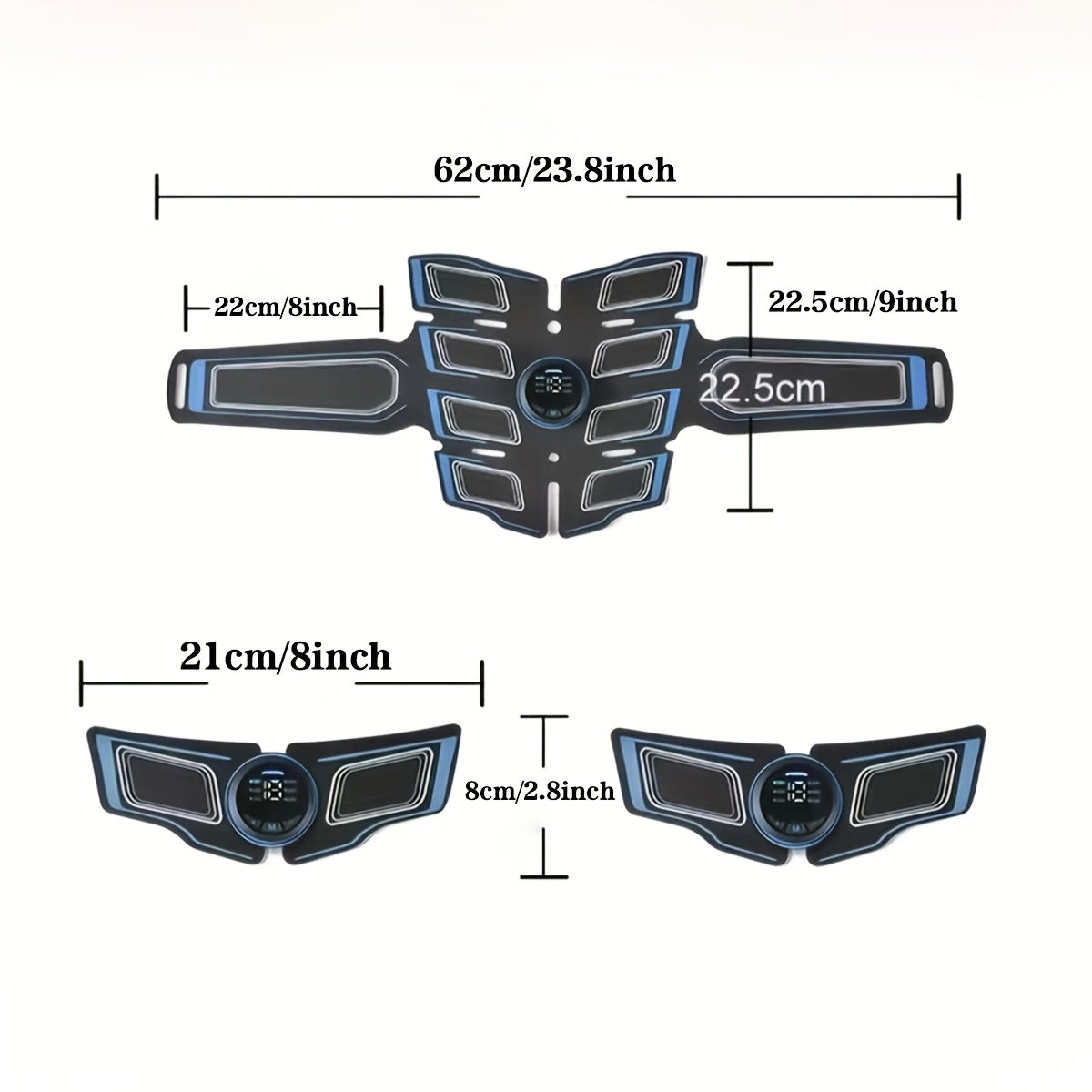 EMS Fitness Massage Belt, EMS Muscle Training Stimulator, EMS Low Frequency Physiotherapy Instrument, 6 Modes Of 18 Intensity Levels Of Rechargeable Massager, Christmas Gift, Muscle Massager, Multifunctional Body Massage, Mas