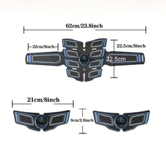EMS Fitness Massage Belt, EMS Muscle Training Stimulator, EMS Low Frequency Physiotherapy Instrument, 6 Modes Of 18 Intensity Levels Of Rechargeable Massager, Christmas Gift, Muscle Massager, Multifunctional Body Massage, Mas