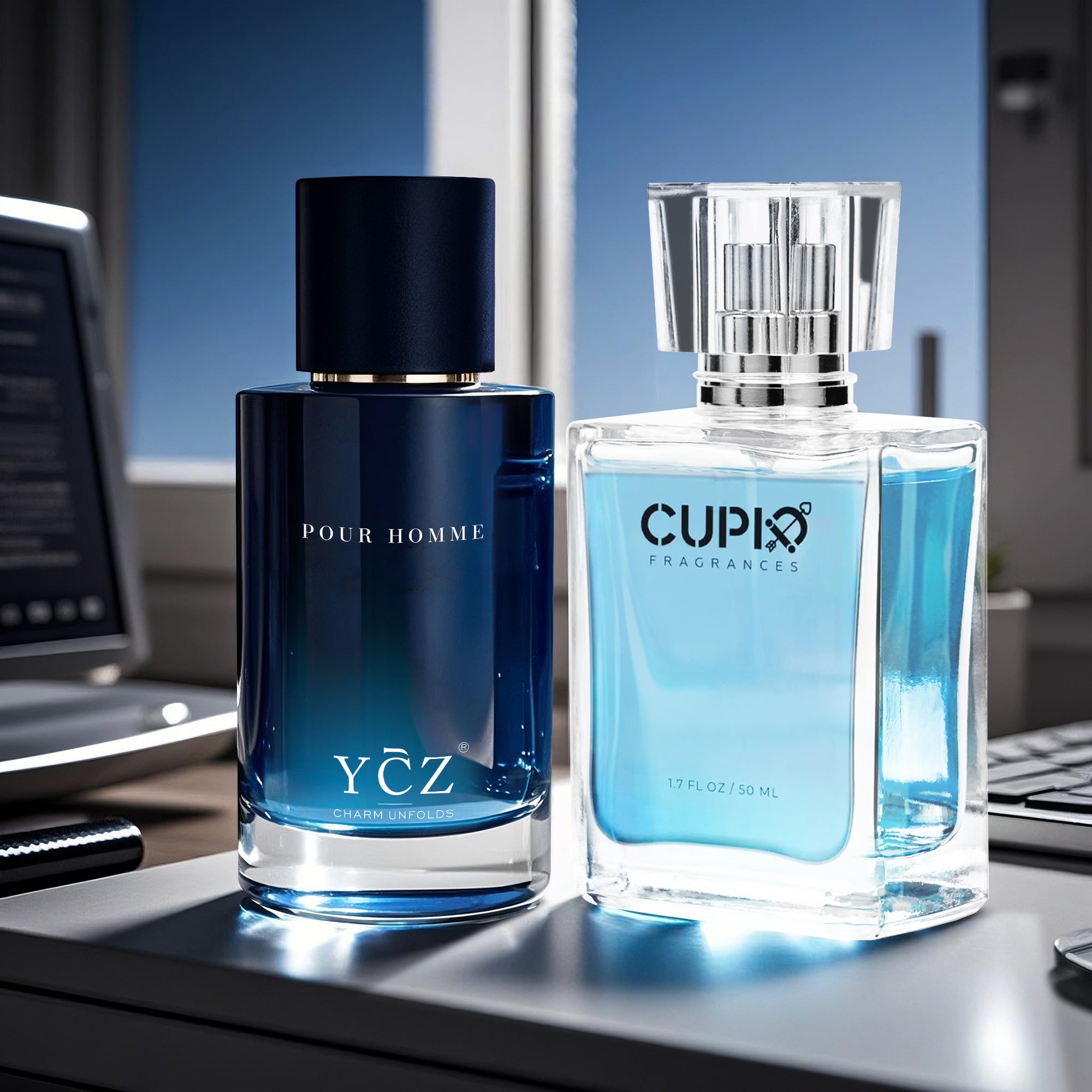 [Stylish Men's Perfume] Long Lasting, Stylish Men's Perfume, 1pc/2pcs, Spray to Exude Masculinity, Fresh Citrus Cologne, Attractive to Women, Glamorous Scent, A Must Have for Dating, Perfect Valentine's Day Gift, 1.7oz. Per B