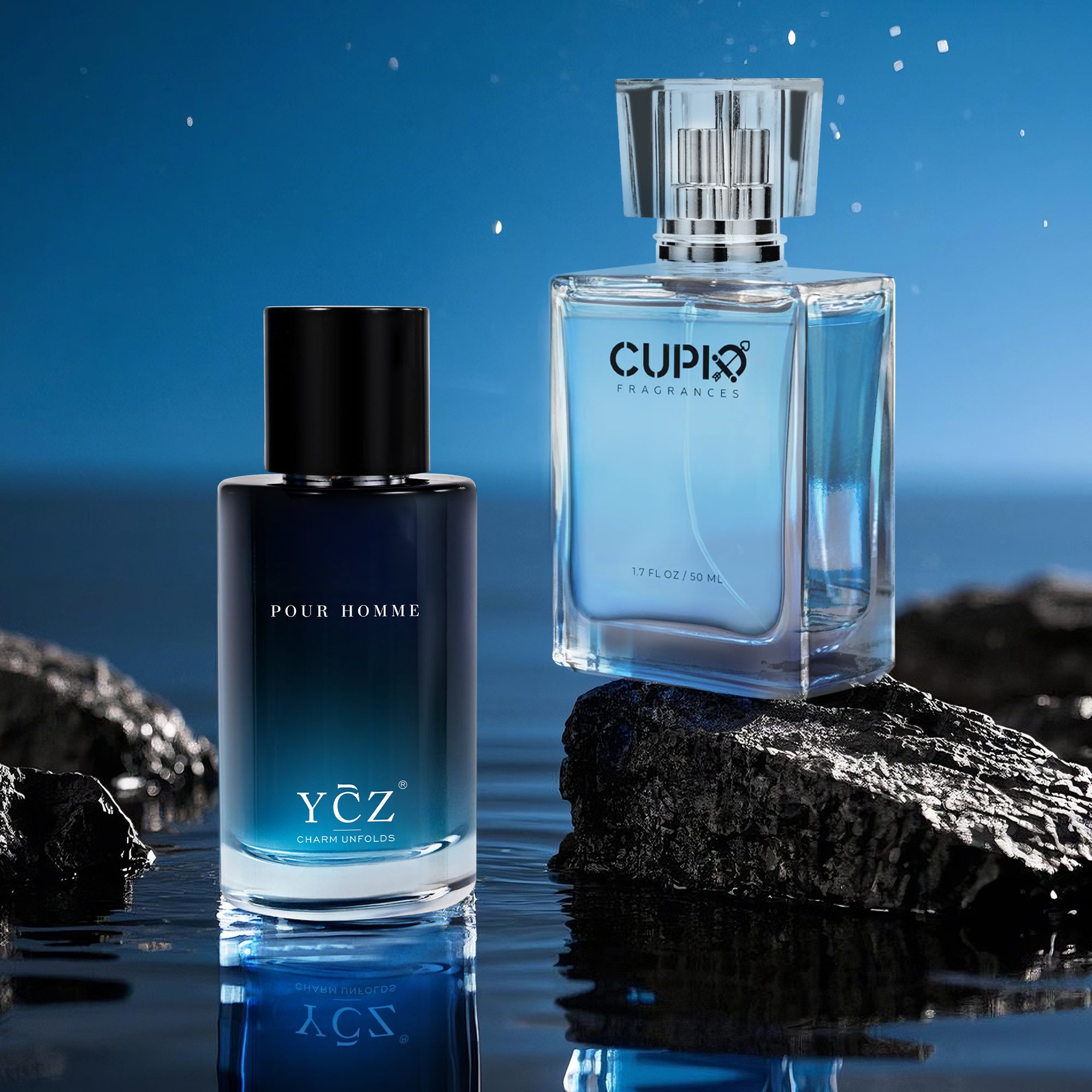 [Stylish Men's Perfume] Long Lasting, Stylish Men's Perfume, 1pc/2pcs, Spray to Exude Masculinity, Fresh Citrus Cologne, Attractive to Women, Glamorous Scent, A Must Have for Dating, Perfect Valentine's Day Gift, 1.7oz. Per B