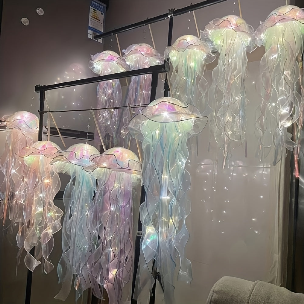 2pcs The Glowing Jellyfish Decorative Lamp Can Be Used for Courtyard, Garden, Tree, Lawn Decoration, And Holiday Party Activities