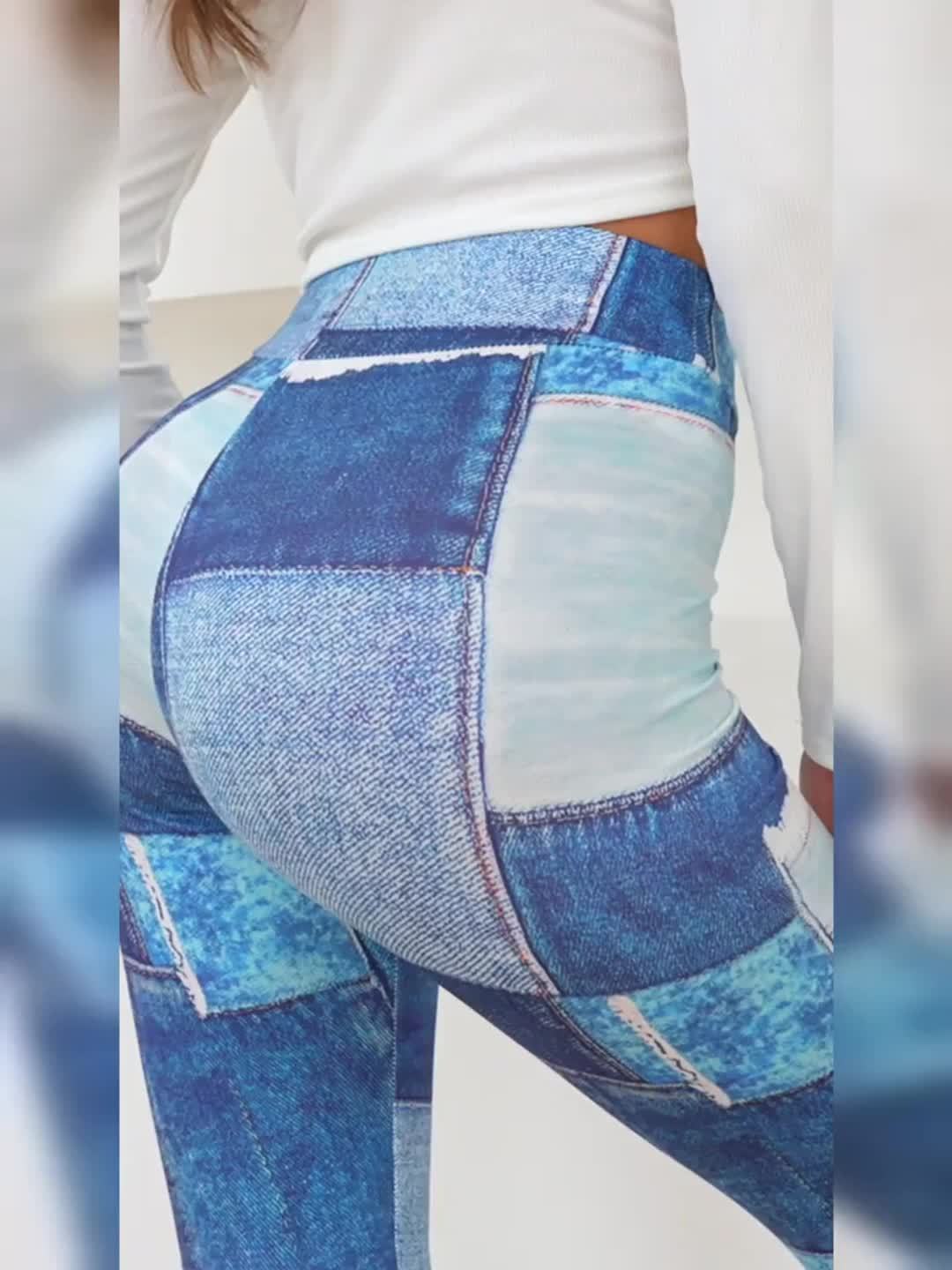 Women's Outdoor Sports Recommended Plaid Print Long Pants, Polyester and Elastane Blend, Machine Washable - Spring/Summer, 2024 Hot Deal, Plaid Print, Outdoor Sports, Women's Pants