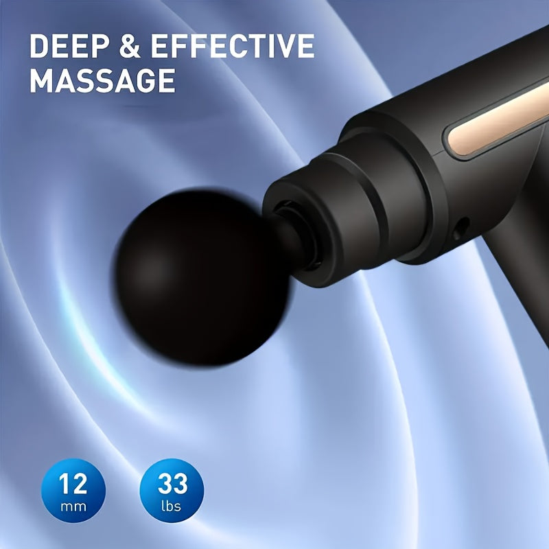 6-Speed Home Body Massager with Vibrating Electric Function, Portable Gym Bag, Multi-Use for Legs, Head, Neck, Waist, Back, USB Rechargeable Neck Membrane Gun