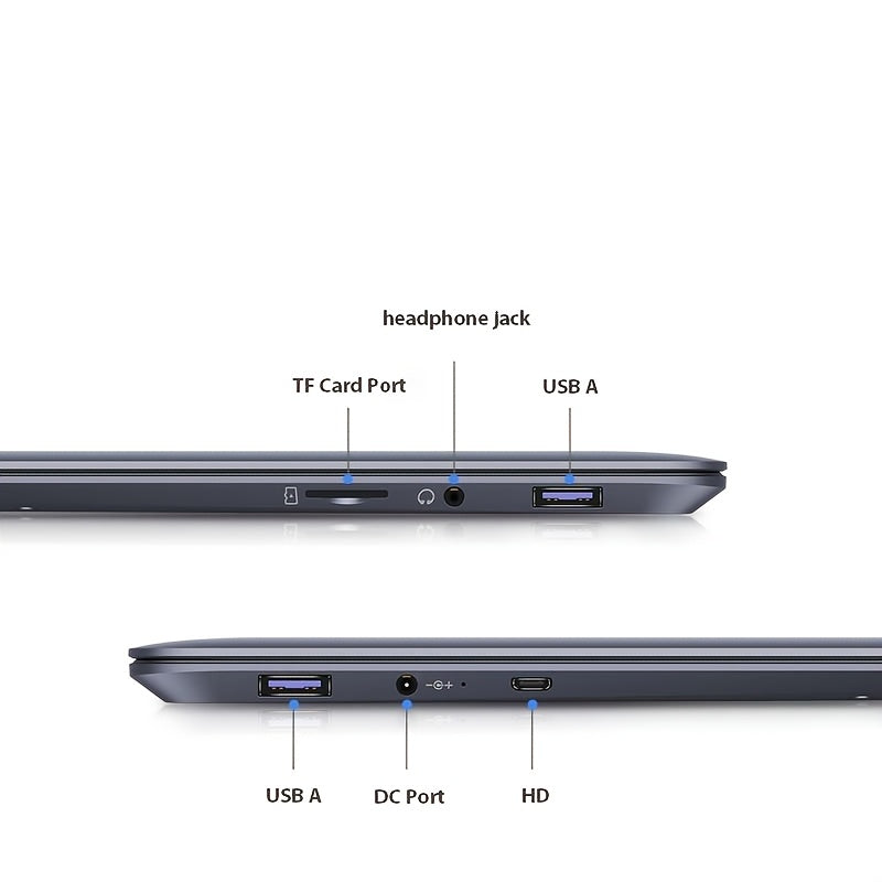 CHUWI HeroBook Pro Windows 11 Laptop, 14.1" 1920*1080 FHD IPS Display, 8GB LPDDR4 256GB SSD 1TB SSD Expand, Intel N4020, Mini HD, 2.4G/5G WiFi, BT4.2, Webcam, USB 3.0, TF Card, NoteBook Computer