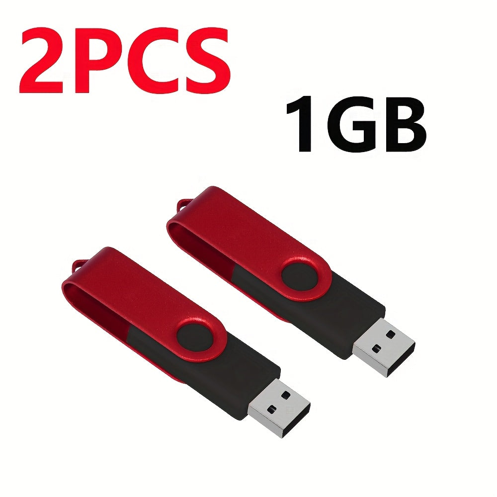 2pcs High-Speed USB 2.0 Flash Drives - Metal Pen Design, Secure Storage for PC/Laptop/Tablet/Mobile Phone, Car Audio & Game Console Compatible - Sizes: 8GB to 64MB