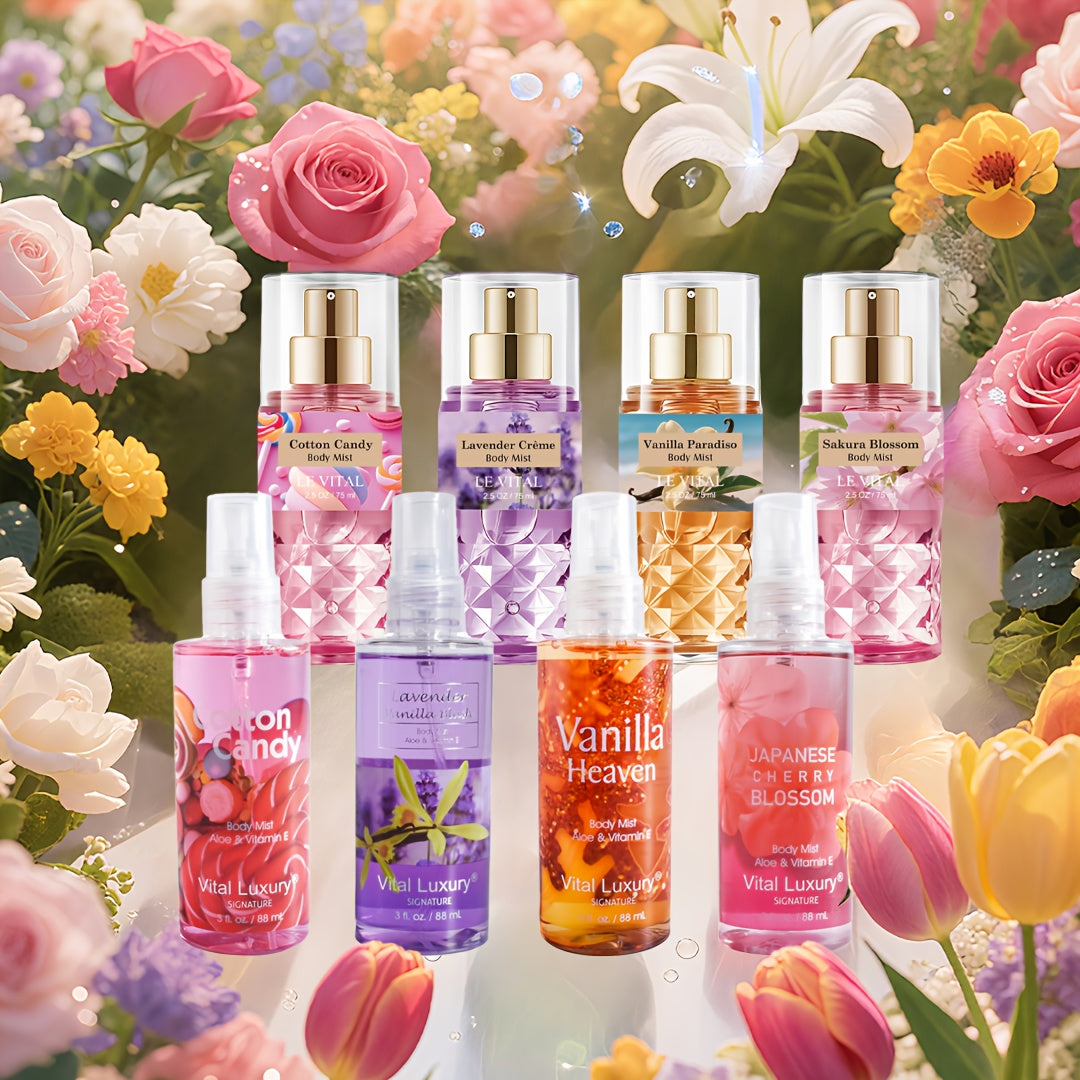 20 Long-Lasting Women's Perfume Sprays - 7-8 Hours Floral Sweet Scent - Travel-Friendly Hair & Body Fragrance, Birthday/Valentine's Gift - Long-Lasting Scent Unisex Confidence-Boosting Design Perfect For Beach Dates, Pool Par