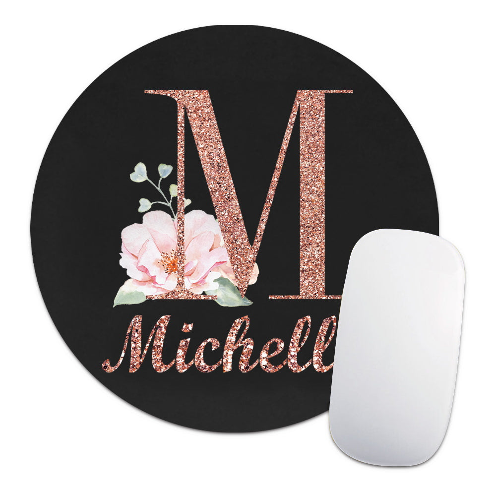 Personalized Customized Name Faux Leather Mouse Pad Durable Laptop Gaming Mousepad Customized Products Multifunctional Notebook Computer Game Mouse Pad Wear-resistant High-Grade Desk Mat PC Mouse Pad Personal Tailor