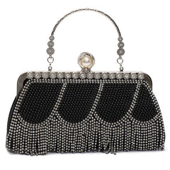 Heavy Industry Tassel Dinner Clutch Chinese Style