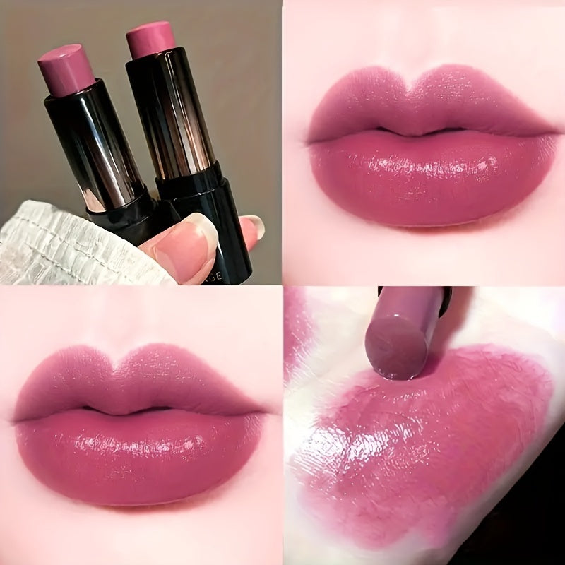 1pc, Dewy Glossy Lipstick, Long-Lasting & Non-Sticky, Mirror Shine Lip Gloss, Moisturizing, Perfect For Daily Use & Mother's Day Gift, Red-Brown Shades