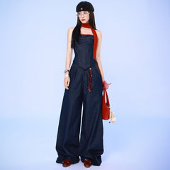 Fashion Denim Tube Top Women's Loose