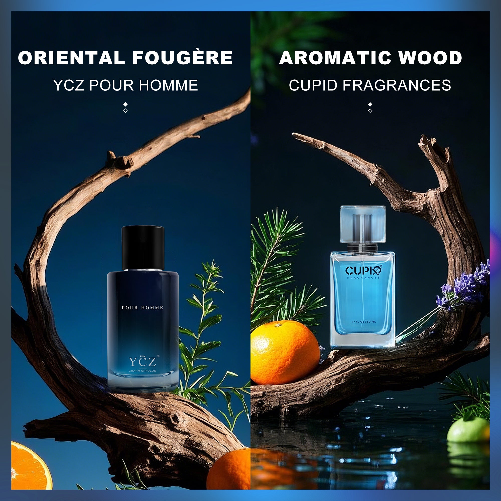 [Stylish Men's Perfume] Long Lasting, Stylish Men's Perfume, 1pc/2pcs, Spray to Exude Masculinity, Fresh Citrus Cologne, Attractive to Women, Glamorous Scent, A Must Have for Dating, Perfect Valentine's Day Gift, 1.7oz. Per B