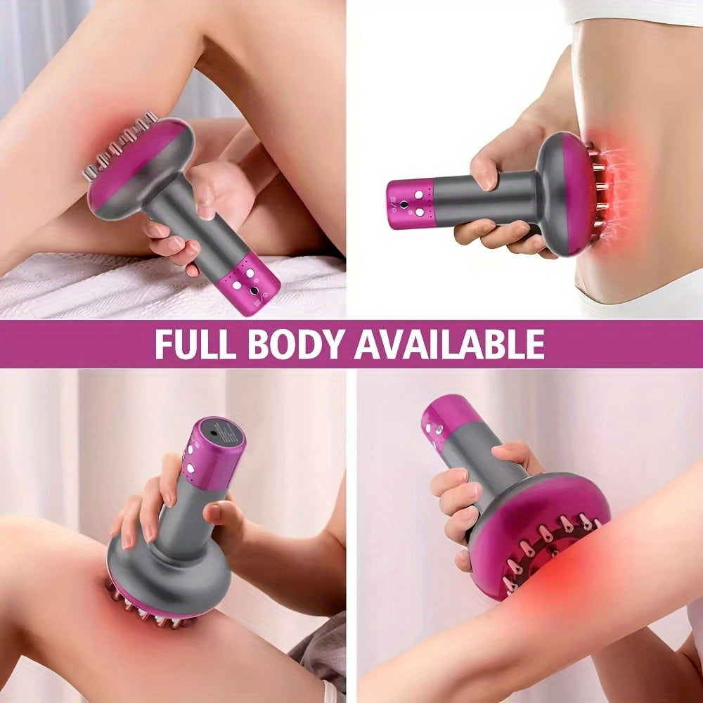 Portable Whole Body Massager - Handheld Meridian Brush for Legs Arms Back