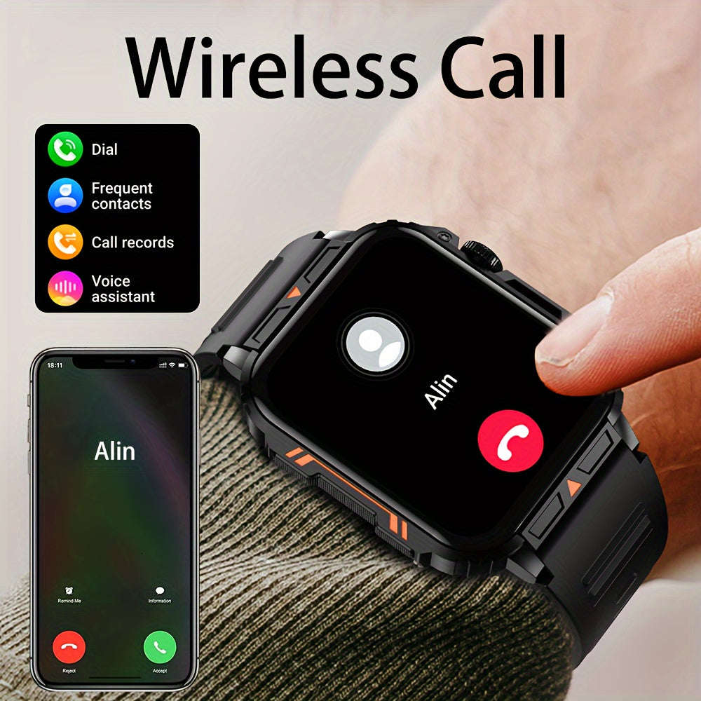SENBONO New Smart Watch for Men, Wireless Call Smartwacth, 340mAh Large Battery, Information Push and Read, Custom Watch Face, Sport Smart Watch for Phone
