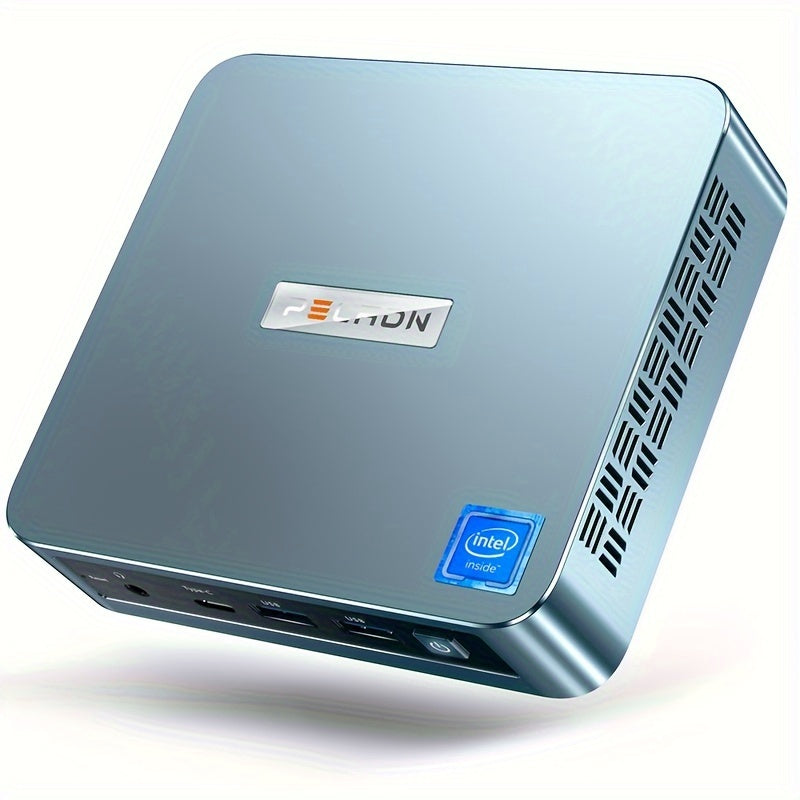 PELADN Mini PC, WI-6 Mini Computer with Intel N150/N100/N95 Processor (Up to 3.4GHz), 16GB DDR4 RAM, 512GB M.2 SSD, 4K@60Hz/WiFi5/BT4.2/Type-C/Dual Display, Desktop Workstation