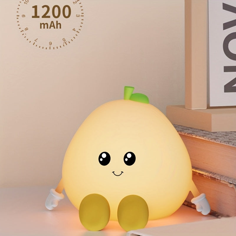 New pomelo Silicone Night Light, Colorful Color Change, Can Be Used as a Phone Holder, Unique and Warm Home Gift, Valentine's Day, Birthday Gift