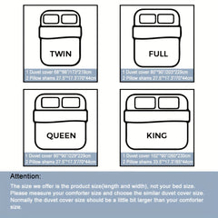 3-Piece Romantic Couple Bedding Set - Vibrant Kiss Sketch Crimson Lips Design, Soft Brushed Microfiber Fabric, Hypoallergenic, Breathable, Easy Care - 1 Duvet Cover + 2 Pillowcases, No Pillow Core Included