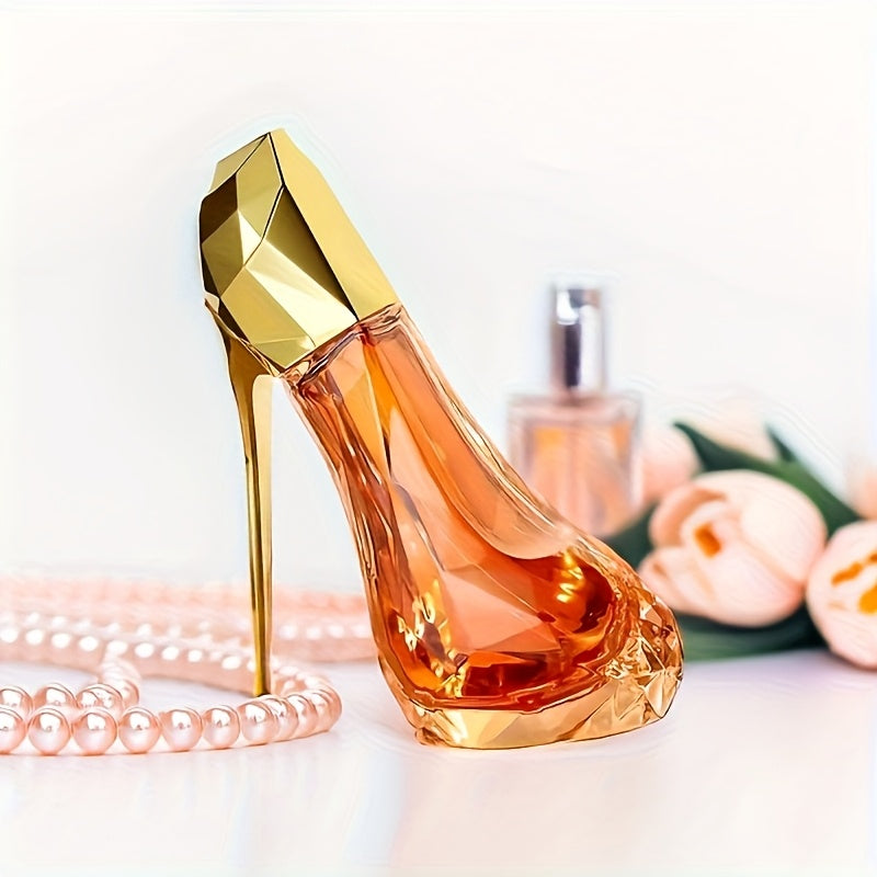 1.01oz Perfume for Women, High Heel Shape Orange Fragrance Spray - Long Lasting Citrus Fragrance, Musk Perfume for Women, Good Fragrance, Formaldehyde Free, Elegant Golden Cap, Perfect Valentine's Day Gift for Women And s