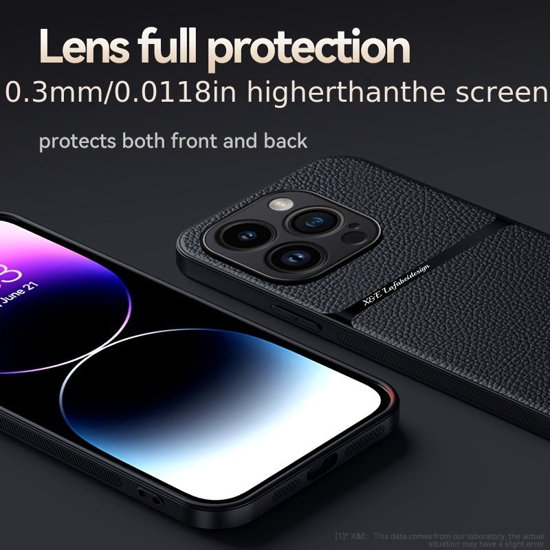 New Arrival Luxury Magnetic Soft Phone Case for iPhone 15 Pro Max Plus, 14 Pro Max Plus, 11, 13, 12 Pro Max - Shockproof, Lens Protection, Artificial Leather Back Cover - Durable, Stylish, and Protective Accessory