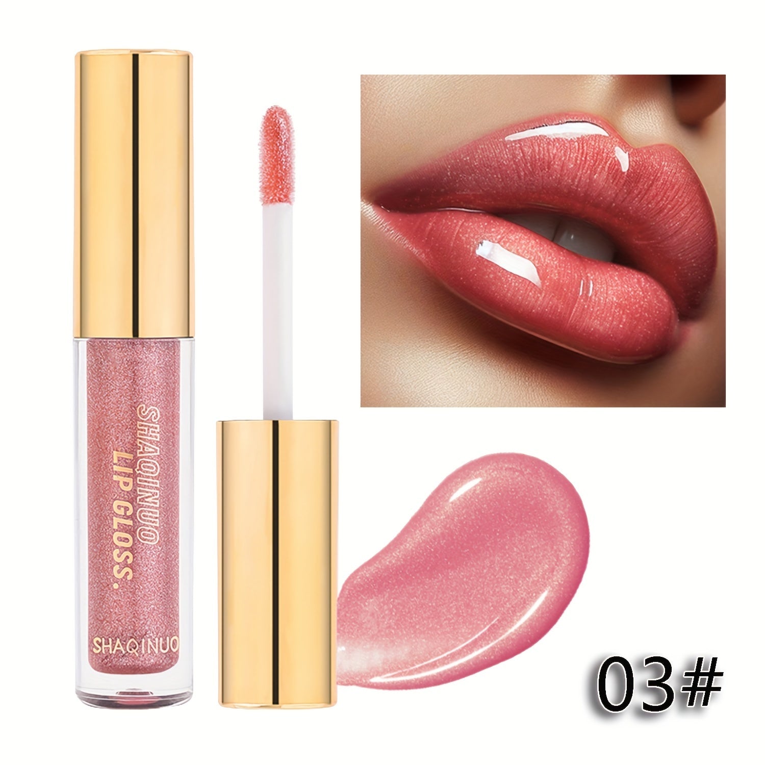 Shimmering Berry-Shade Lip Gloss - Moisturizing & Nourishing, Anti-Crack for All Skin Types, Perfect for Fall/Winter