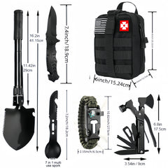 148-in-1 Professional First Aid Kit - Durable Nylon Construction, Normal Waterproof, and MOLLE Bag - Perfect for Outdoor Enthusiasts, Camping, Hiking, and Exploring - Ideal Gift for Boyfriend, Husband, and Father on Fathers D