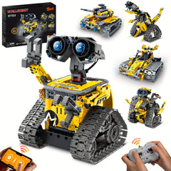 435-Piece Sillbird STEM Masterpiece - Building Toys Building Sets - Remote & APP Controlled 5-in-1 Wall Robot, Explorer Robot, Mech Dinosaur Toys Coding Set with Creative Learning, Halloween and Christmas Gift Ideas