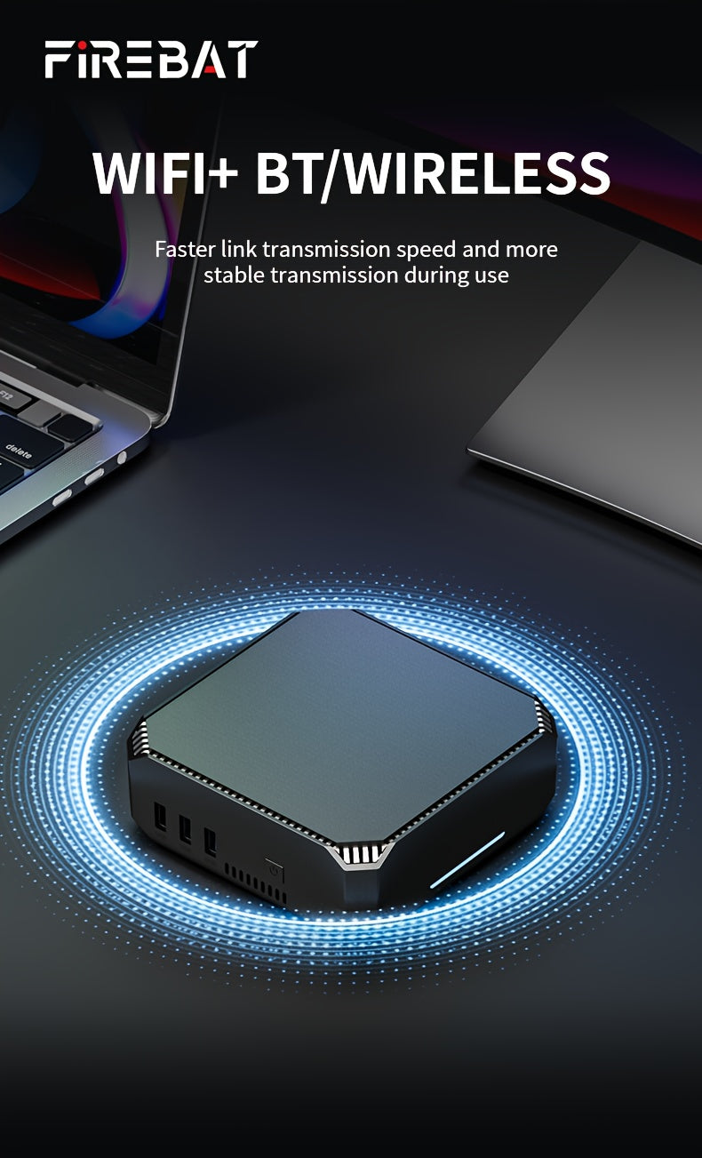 FIREBAT N150 Mini PC - AK2 Plus Mini Computer 16GB RAM+512GB SSD Pro Dual LAN