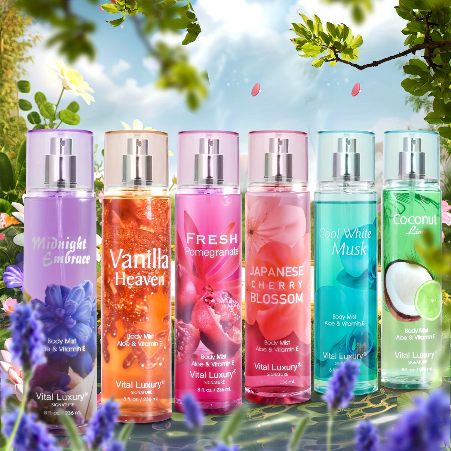 8Fl.oz Luxury Floral Fruity Perfume Body Mist For Women - Long-Lasting Feminine Fragrance With Blossom & Berry Notes, Romantic Day To Night Scent, Elegant Eau De Toilette Mist | The New Women'S Perfume