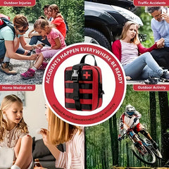 358pcs Marine Survival First Aid & Emergency Medical Kit with Trauma Shears & Rescue Whistle - Heavy-Duty Anti-Rust Case, 358pcs All-in-One Outdoor Medical Supply with CPR Mask, Splinting Kit, Bleeding Control, Splinting & Tr