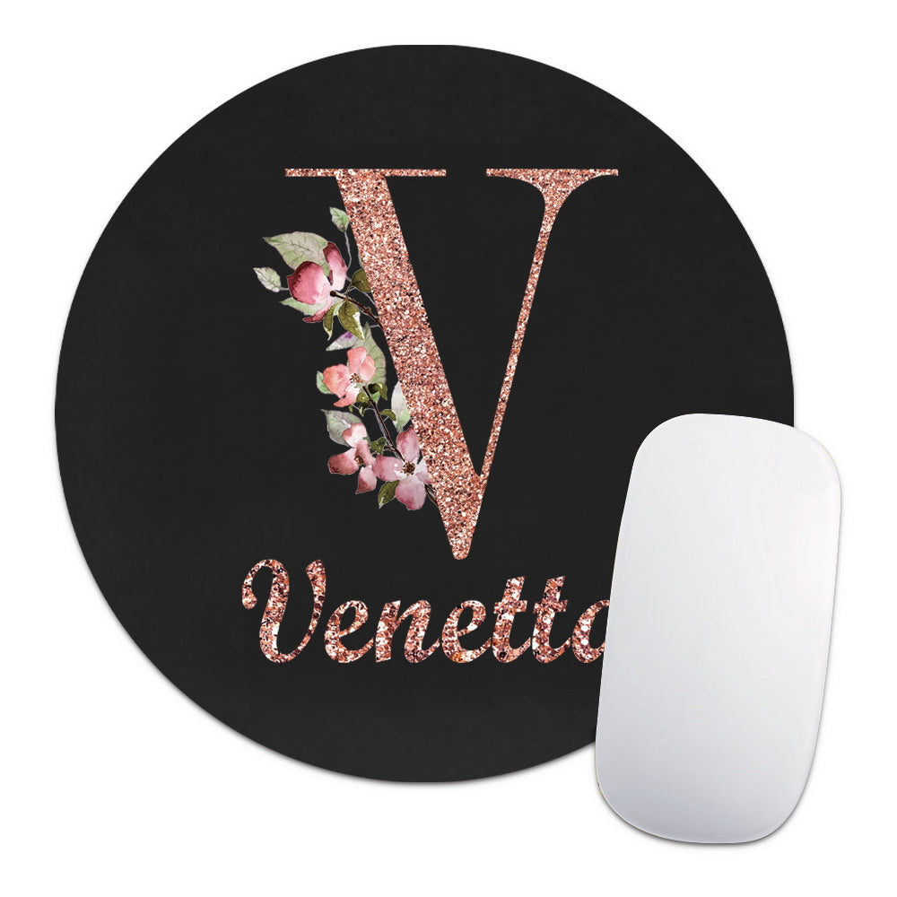 Personalized Customized Name Faux Leather Mouse Pad Durable Laptop Gaming Mousepad Customized Products Multifunctional Notebook Computer Game Mouse Pad Wear-resistant High-Grade Desk Mat PC Mouse Pad Personal Tailor