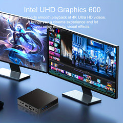 Mini PC CPU J3710 8GB RAM 128GB EMMC Mini Gaming Computer - Windows Home/Business Mini Desktop, Mini pc cheap, for Home Office Printers Digital Signage IoT Terminal Educational Mini Gaming Computer, mini desktop computer