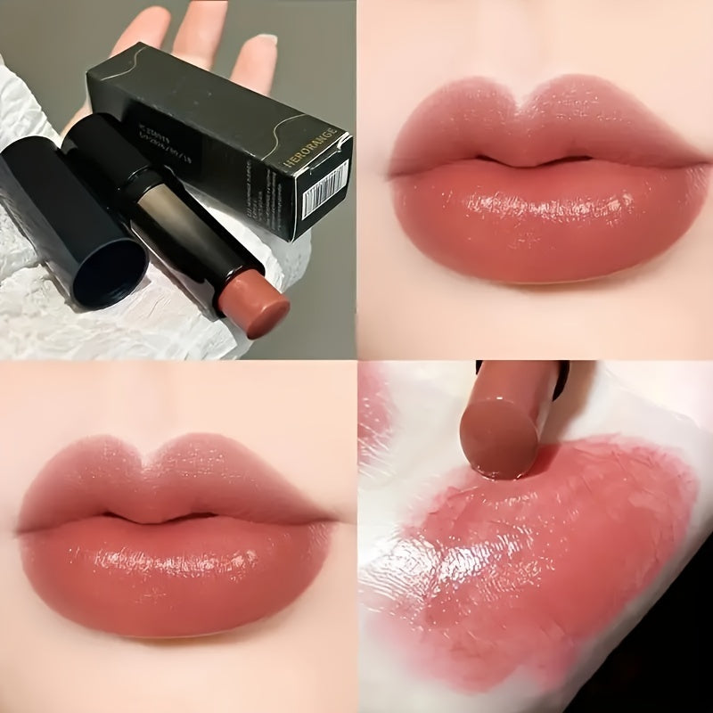 1pc, Dewy Glossy Lipstick, Long-Lasting & Non-Sticky, Mirror Shine Lip Gloss, Moisturizing, Perfect For Daily Use & Mother's Day Gift, Red-Brown Shades
