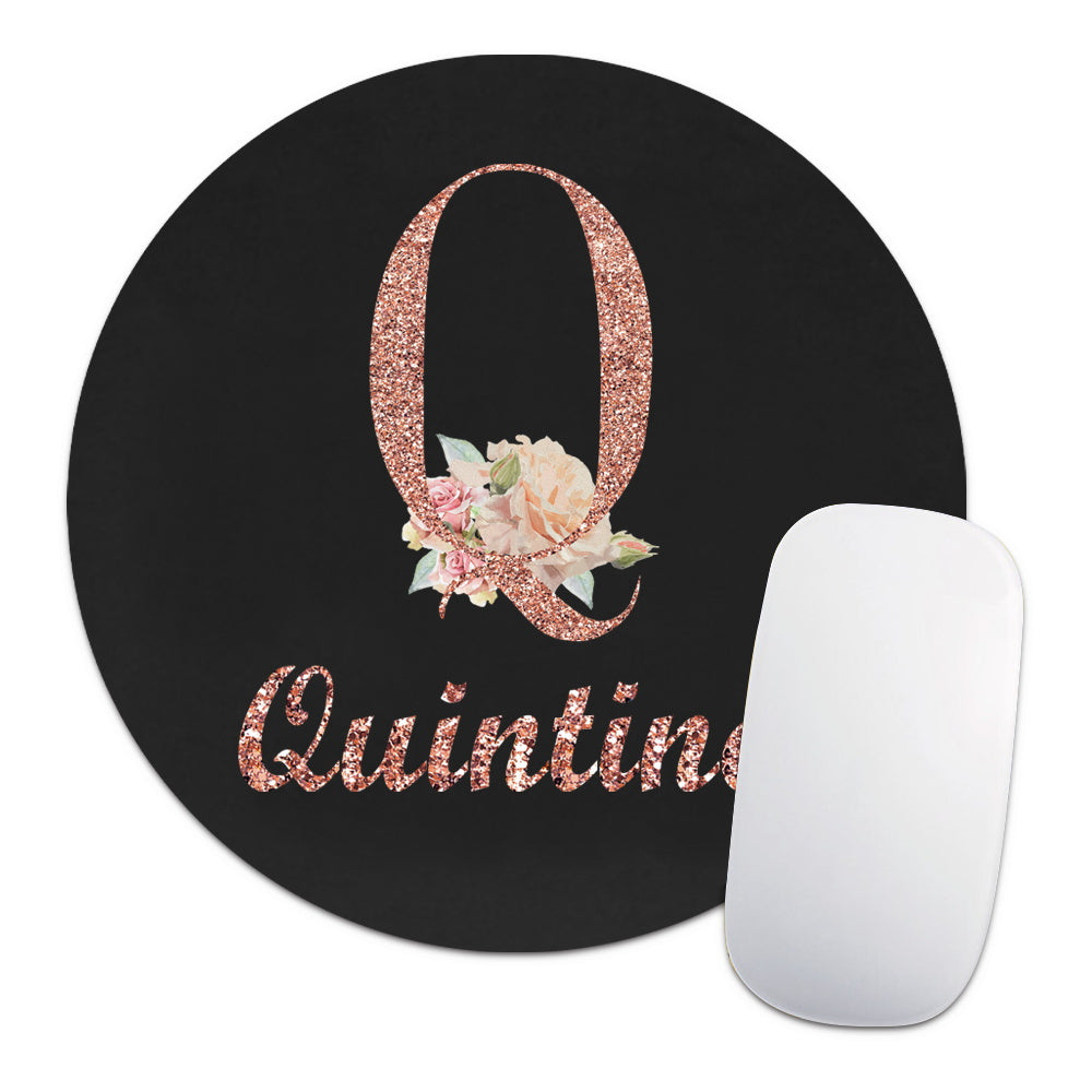Personalized Customized Name Faux Leather Mouse Pad Durable Laptop Gaming Mousepad Customized Products Multifunctional Notebook Computer Game Mouse Pad Wear-resistant High-Grade Desk Mat PC Mouse Pad Personal Tailor