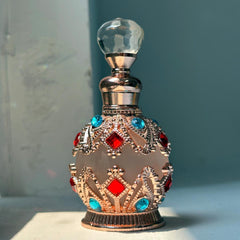 Set of 2 15ml Arabian Women's Perfume (Gold and Rose Gold), Muslim Eau de Toilette, Halal Dubai Vintage Perfume, Long Lasting Perfume, Arabian Flower Long Lasting Perfume Mother's Day Gift Valentine's Day Gift Gift for Girls