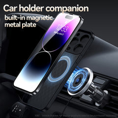 New Arrival Luxury Magnetic Soft Phone Case for iPhone 15 Pro Max Plus, 14 Pro Max Plus, 11, 13, 12 Pro Max - Shockproof, Lens Protection, Artificial Leather Back Cover - Durable, Stylish, and Protective Accessory